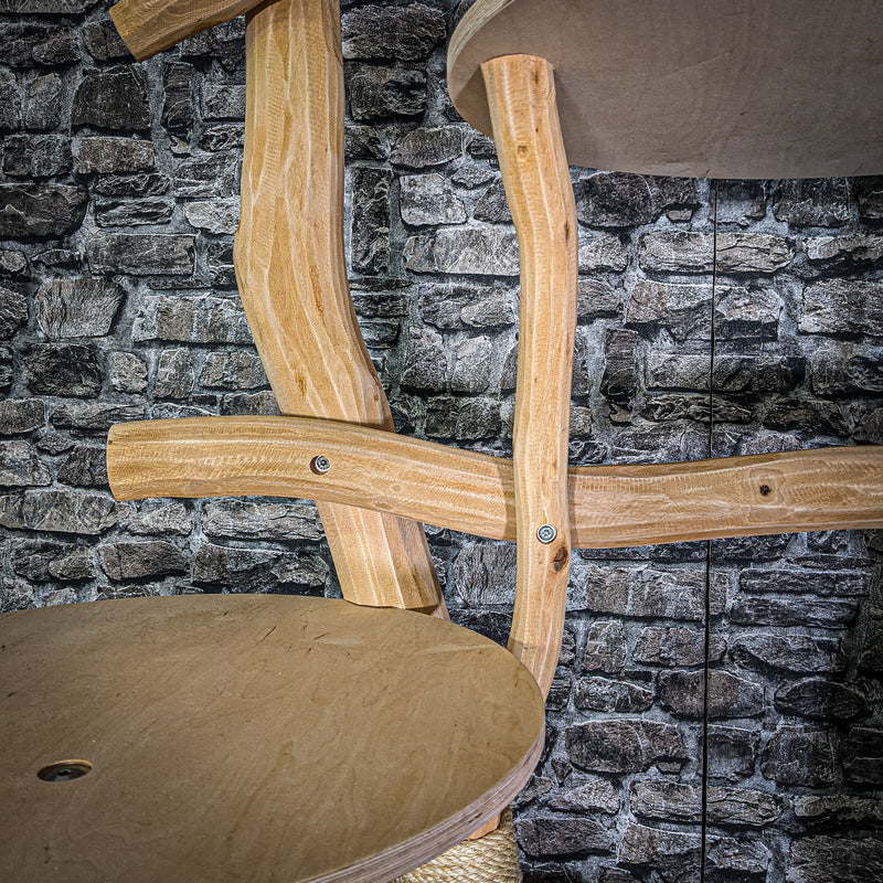 Naturkratzbaum 3218 Kratzbaum Natur Holz Design 220 cm hoch Katzenbaum