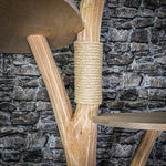Naturkratzbaum 3227 Kratzbaum Natur Holz Design 206 cm hoch Katzenbaum