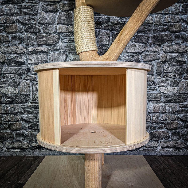 Naturkratzbaum 3242 Kratzbaum Natur Holz Design 160 cm hoch Katzenbaum
