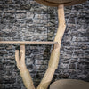 Naturkratzbaum 3286 Kratzbaum Natur Holz Design 134 cm hoch Katzenbaum