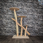 Naturkratzbaum 3291 Kratzbaum Natur Holz Design 119 cm hoch Katzenbaum