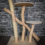 Naturkratzbaum 3291 Kratzbaum Natur Holz Design 119 cm hoch Katzenbaum