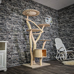 RESERVIERT Naturkratzbaum 3305 Kratzbaum Natur Holz Design 175 cm hoch Katzenbaum