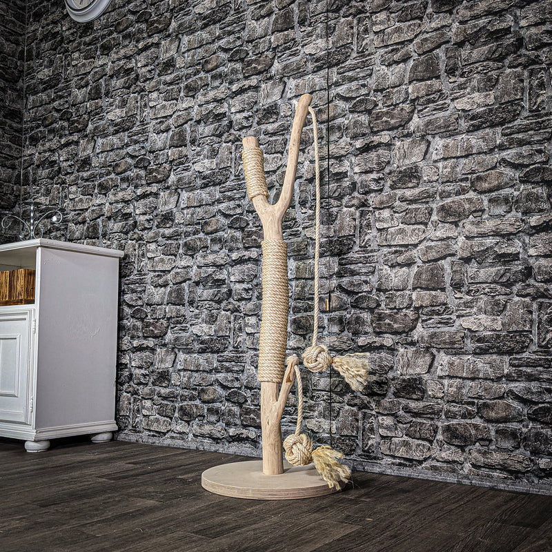Kratzstamm 3346 Natur Holz Design Kratzbaum 115 cm hoch Naturkratzbaum