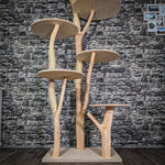 Naturkratzbaum 3348 Kratzbaum Natur Holz Design 206 cm hoch Katzenbaum