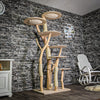 Naturkratzbaum 3362 Kratzbaum Natur Holz Design 208 cm hoch Katzenbaum