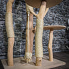 Naturkratzbaum 3362 Kratzbaum Natur Holz Design 208 cm hoch Katzenbaum