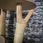 Naturkratzbaum 3371 Kratzbaum Natur Holz Design 175 cm hoch Katzenbaum