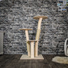 Naturkratzbaum 3380 Kratzbaum Natur Holz Design 120 cm hoch Katzenbaum