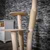 Naturkratzbaum 3380 Kratzbaum Natur Holz Design 120 cm hoch Katzenbaum