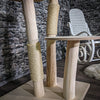 Naturkratzbaum 3380 Kratzbaum Natur Holz Design 120 cm hoch Katzenbaum