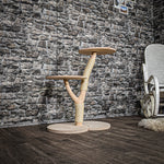Naturkratzbaum 3397 Kratzbaum Natur Holz Design 82 cm hoch Katzenbaum