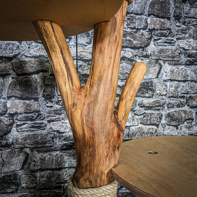 Naturkratzbaum 3410 Kratzbaum Natur Holz Design 134 cm hoch Katzenbaum