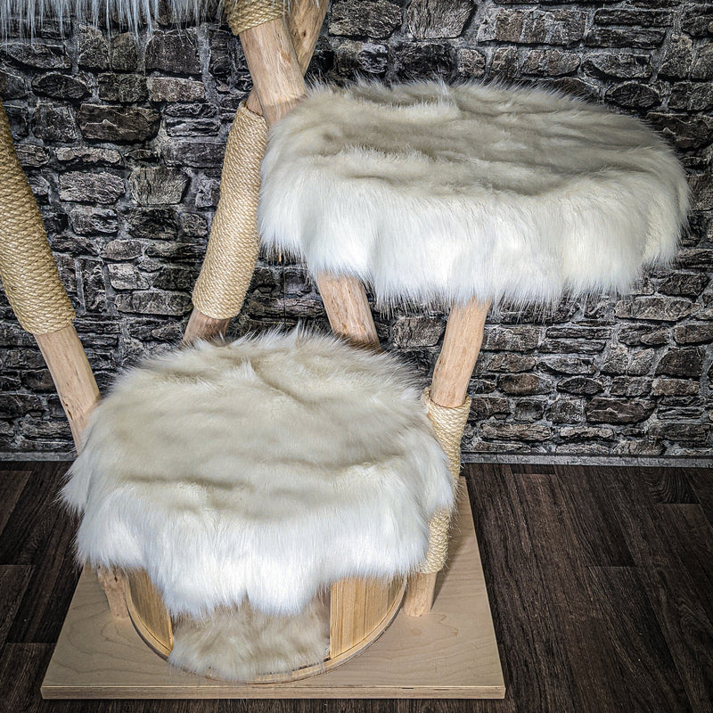Naturkratzbaum 3412 Kratzbaum Natur Holz Design 190 cm hoch Katzenbaum