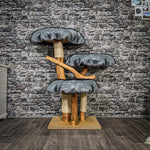 Naturkratzbaum 3415 Kratzbaum Natur Holz Design 115 cm hoch Katzenbaum