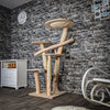 Naturkratzbaum 3433 Kratzbaum Natur Holz Design 145 cm hoch Katzenbaum