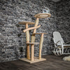 Naturkratzbaum 3433 Kratzbaum Natur Holz Design 145 cm hoch Katzenbaum