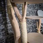 Naturkratzbaum 3436 Kratzbaum Natur Holz Design 216 cm hoch Katzenbaum
