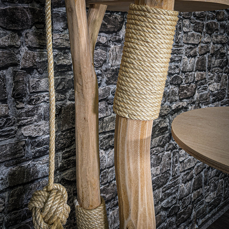 Naturkratzbaum 3452 Kratzbaum Natur Holz Design 176 cm hoch Katzenbaum