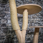 Naturkratzbaum 3457 Kratzbaum Natur Holz Design 114 cm hoch Katzenbaum