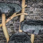 Naturkratzbaum 3458 Kratzbaum Natur Holz Design 133 cm hoch Katzenbaum