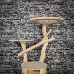 Naturkratzbaum 3490 Kratzbaum Natur Holz Design 124 cm hoch Katzenbaum