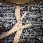 Naturkratzbaum 3490 Kratzbaum Natur Holz Design 124 cm hoch Katzenbaum