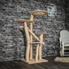 Naturkratzbaum 3501 Kratzbaum Natur Holz Design 146 cm hoch Katzenbaum