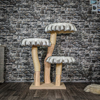 Naturkratzbaum 3511 Kratzbaum Natur Holz Design 115 cm hoch Katzenbaum