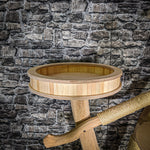 Naturkratzbaum 3521 Kratzbaum Natur Holz Design 185 cm hoch Katzenbaum