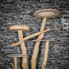 Naturkratzbaum 3521 Kratzbaum Natur Holz Design 185 cm hoch Katzenbaum