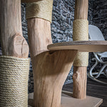 Naturkratzbaum 3537 Kratzbaum Natur Holz Design 130 cm hoch Katzenbaum