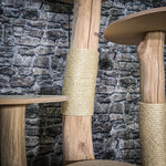 Naturkratzbaum 3537 Kratzbaum Natur Holz Design 130 cm hoch Katzenbaum