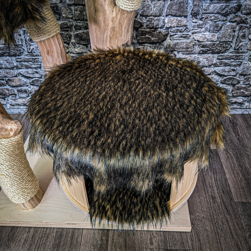 RESERVIERT + ÄNDERUNG - Naturkratzbaum 3560 Kratzbaum Natur Holz Design 200 cm hoch Katzenbaum
