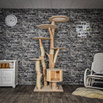 RESERVIERT + ÄNDERUNG - Naturkratzbaum 3560 Kratzbaum Natur Holz Design 200 cm hoch Katzenbaum