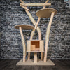 Naturkratzbaum 3573 Kratzbaum Natur Holz Design 178 cm hoch Katzenbaum