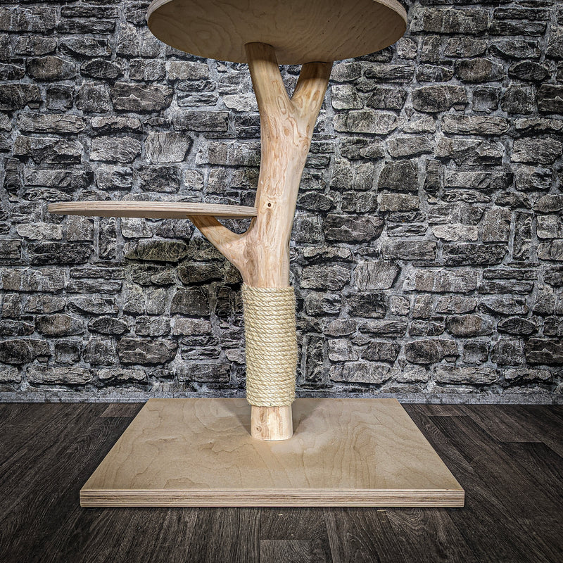 Naturkratzbaum 3578 Kratzbaum Natur Holz Design 102 cm hoch Katzenbaum