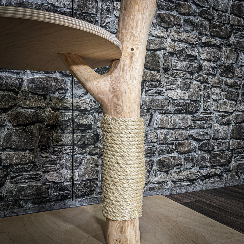 Naturkratzbaum 3578 Kratzbaum Natur Holz Design 102 cm hoch Katzenbaum