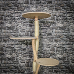 Naturkratzbaum 3599 Kratzbaum Natur Holz Design 119 cm hoch Katzenbaum