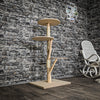 Naturkratzbaum 3599 Kratzbaum Natur Holz Design 119 cm hoch Katzenbaum