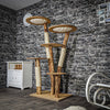 Naturkratzbaum 3608 Kratzbaum Natur Holz Design 173 cm hoch Katzenbaum