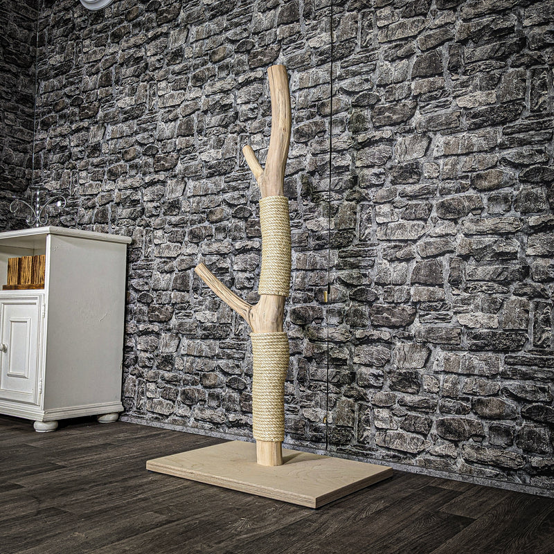 Kratzstamm 3613 Natur Holz Design Kratzbaum 119 cm hoch Naturkratzbaum