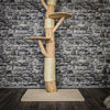 Naturkratzbaum 3665 Kratzbaum Natur Holz Design 185 cm hoch Katzenbaum