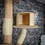 RESERVIERT + ÄNDERUNGEN - Naturkratzbaum 3695 Kratzbaum Natur Holz Design 212 cm hoch Katzenbaum