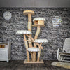 RESERVIERT + ÄNDERUNGEN - Naturkratzbaum 3695 Kratzbaum Natur Holz Design 212 cm hoch Katzenbaum