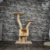 RESERVIERT + ÄNDERUNG - Naturkratzbaum 3699 Kratzbaum Natur Holz Design 118 cm hoch Katzenbaum