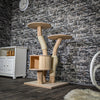 RESERVIERT + ÄNDERUNG - Naturkratzbaum 3699 Kratzbaum Natur Holz Design 118 cm hoch Katzenbaum