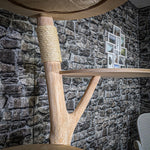 RESERVIERT+ ÄNDERUNGEN - Naturkratzbaum 3725 Kratzbaum Natur Holz Design 175 cm hoch Katzenbaum