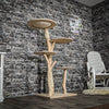 Naturkratzbaum 3727 Kratzbaum Natur Holz Design 145 cm hoch Katzenbaum