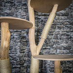 Naturkratzbaum 3729 Kratzbaum Natur Holz Design 195 cm hoch Katzenbaum